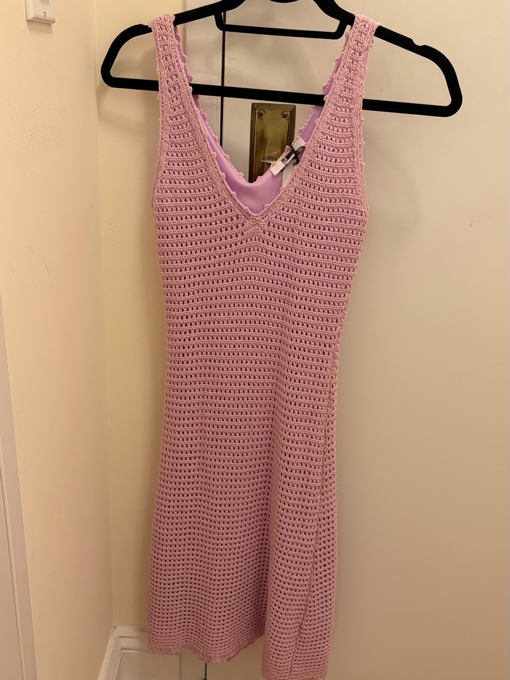 BB Dakota Sleeveless Crochet Mini Dress